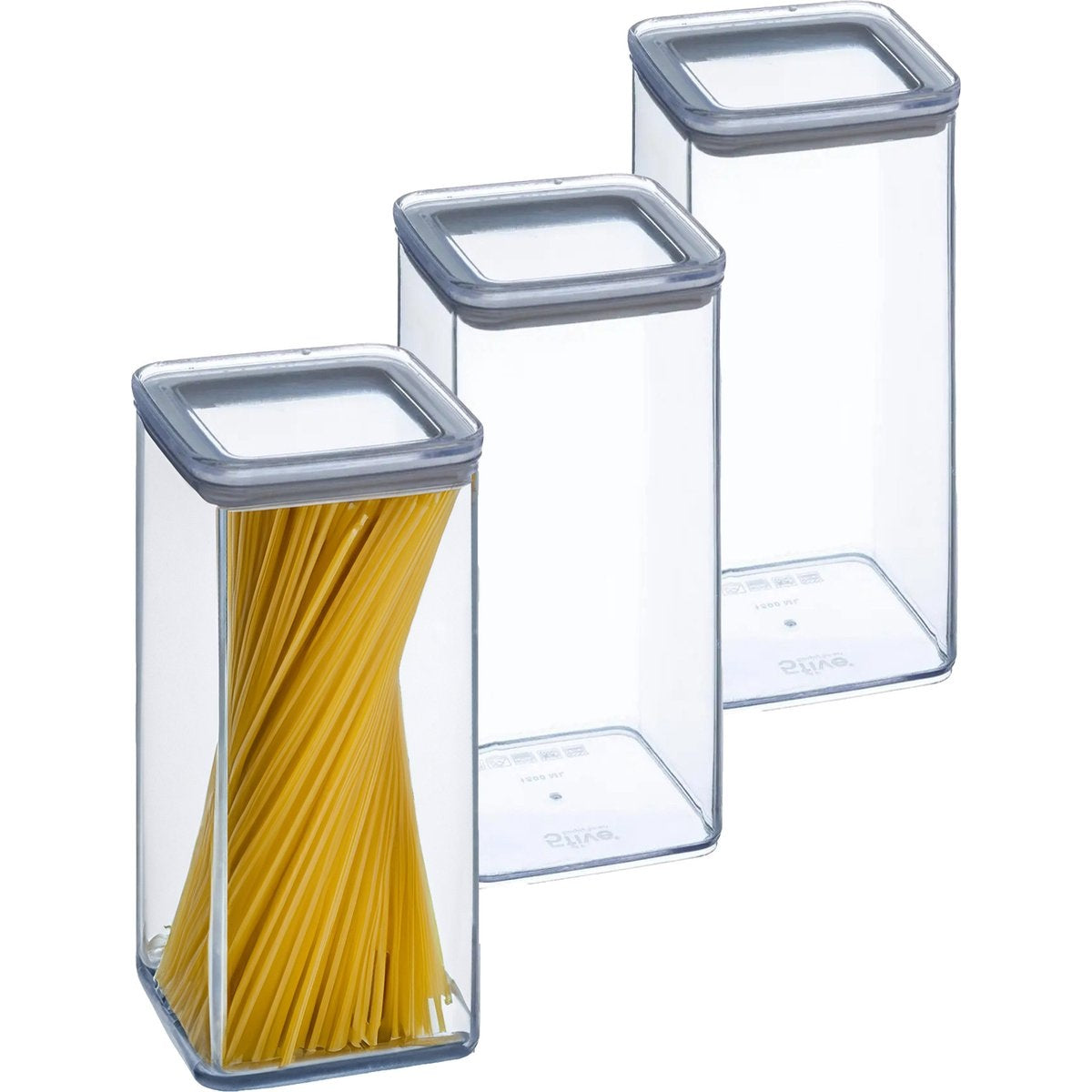 5Five voorraadpotten 1,5 L, set van 5, luchtdicht