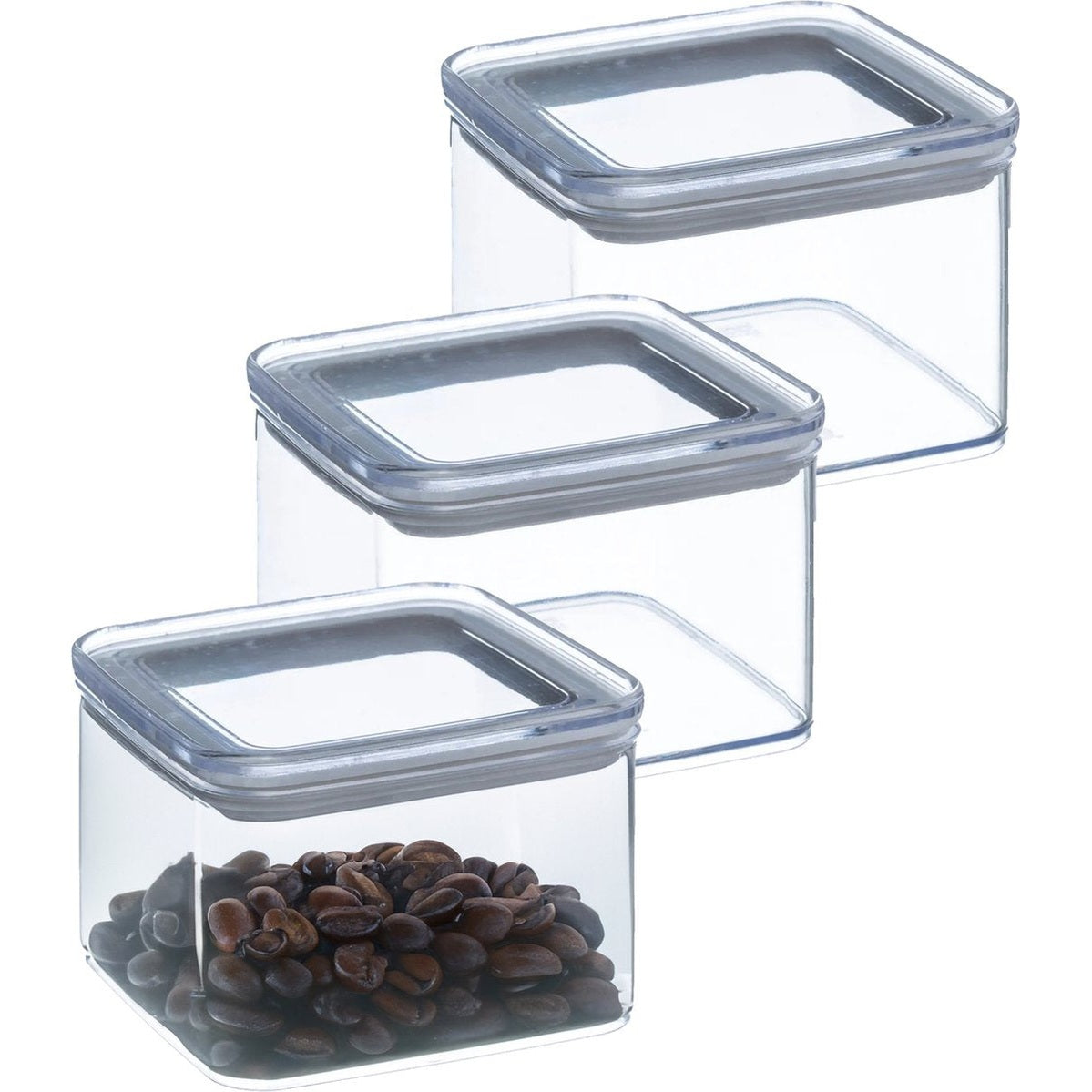 5Five voorraadpotten 500 ml, set van 5, luchtdicht deksel