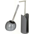 5Five wc-borstel met toiletrolhouder, grijs