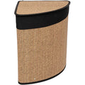 5Five opvouwbare wasmand van bamboe met deksel, naturel, 48 L