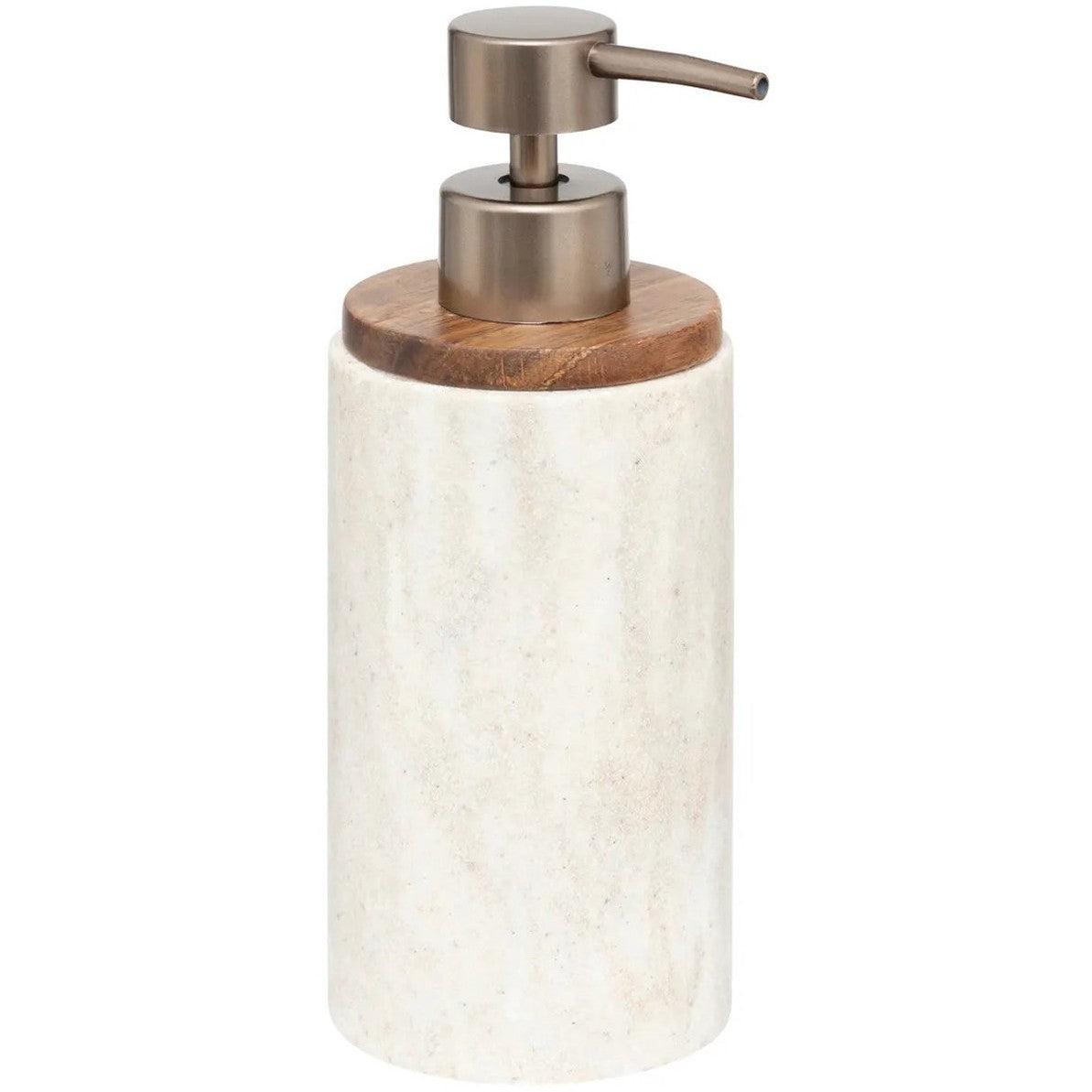 5Five Como zeeppompje 300 ml, kunststeen, wit marmerlook