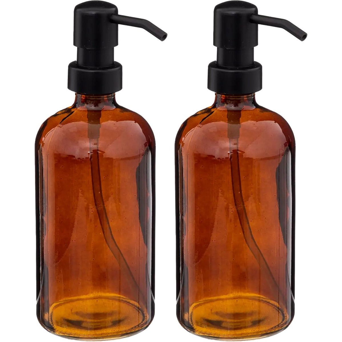 5Five zeeppompjes Glass Lotion, bruin, 450 ml, set van 2