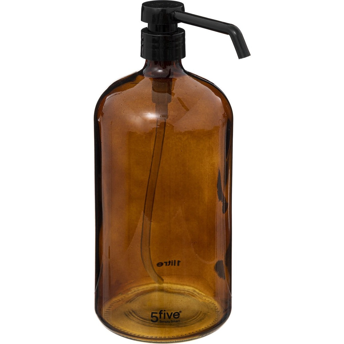 5Five zeepdispenser van glas, bruin, 1 L