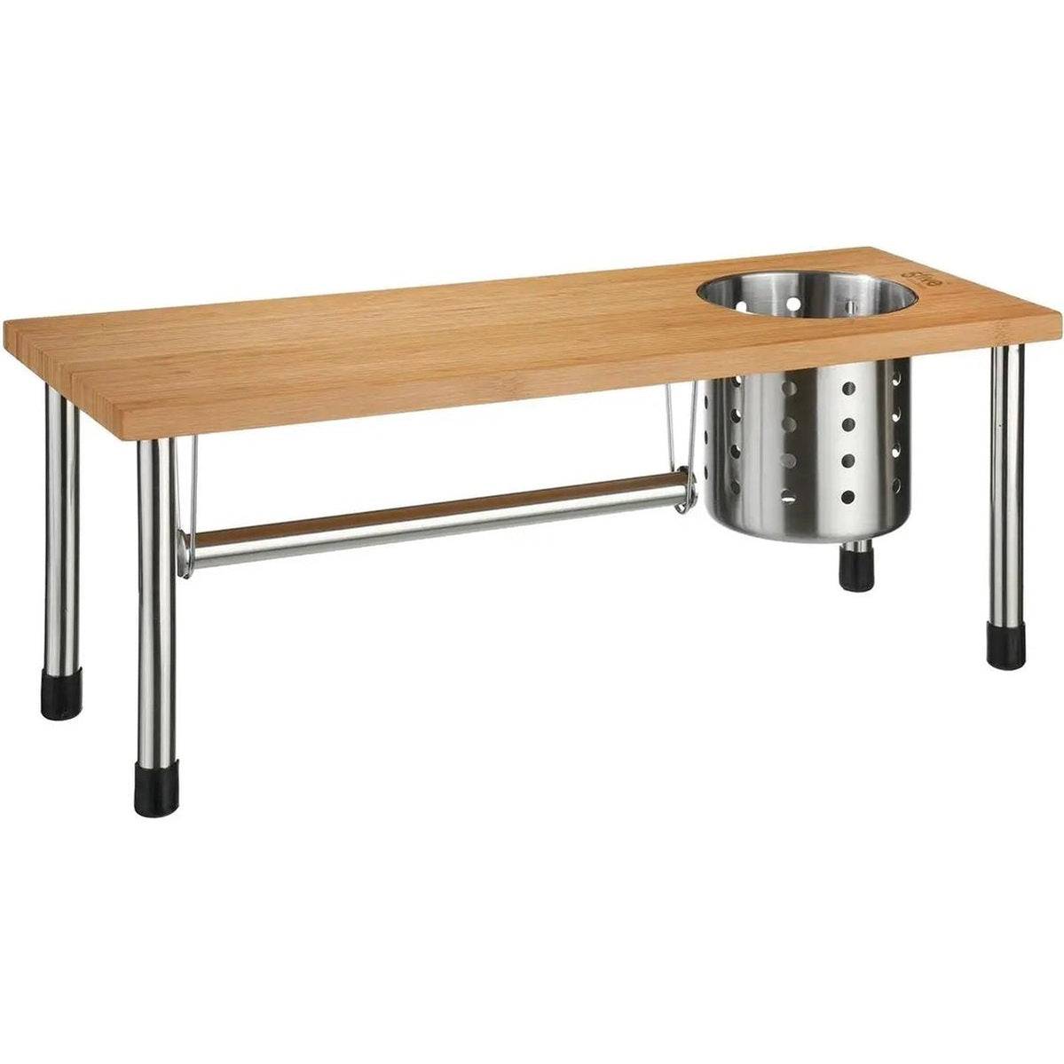 5Five aanrechtorganizer van bamboe met keukenrolhouder, 56 cm