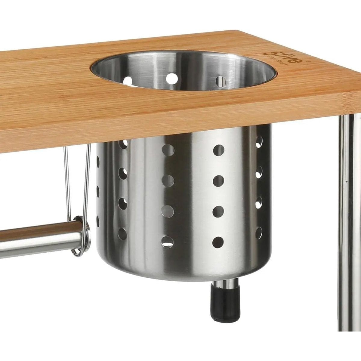 5Five aanrechtorganizer van bamboe met keukenrolhouder, 56 cm (5)