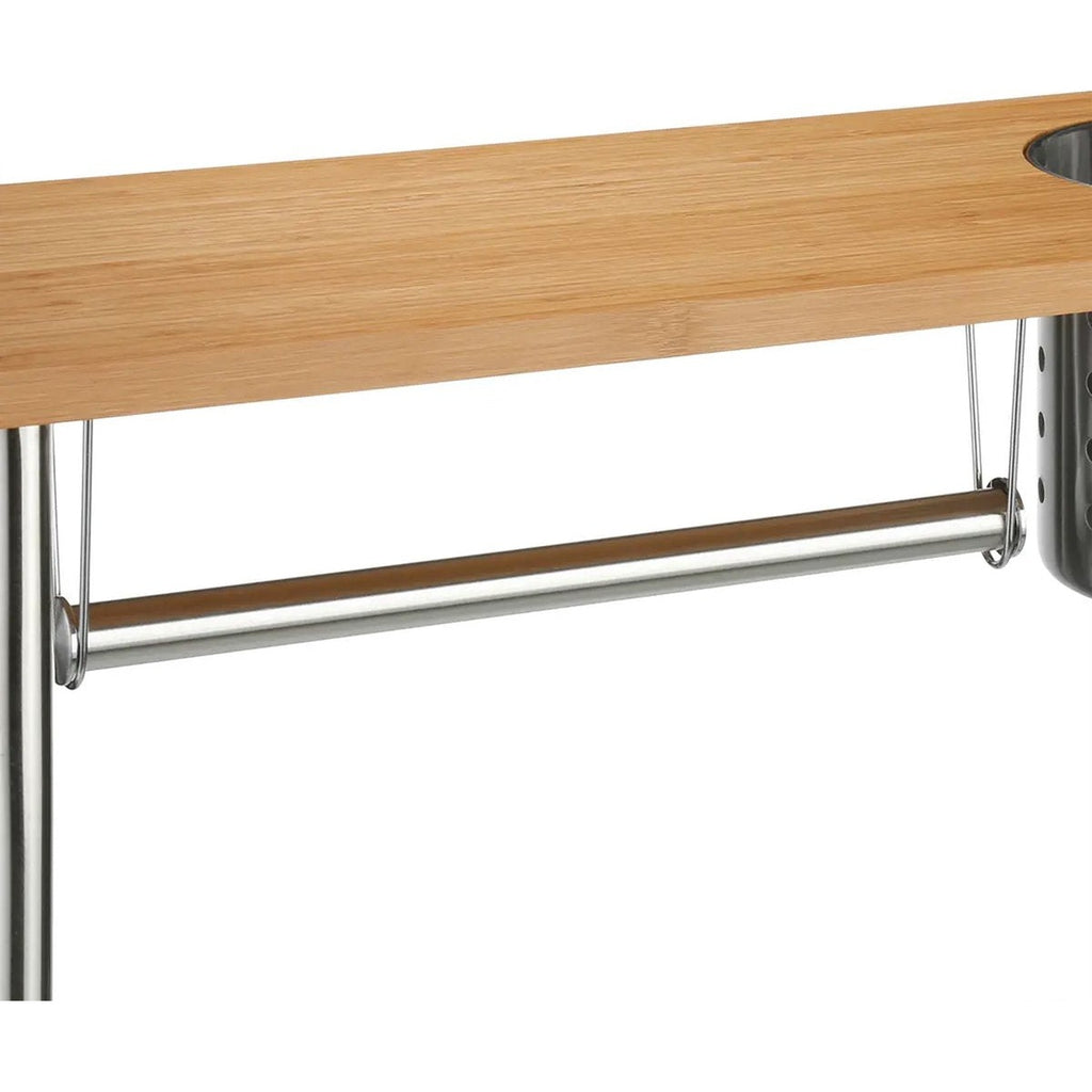 5Five aanrechtorganizer van bamboe met keukenrolhouder, 56 cm (2)