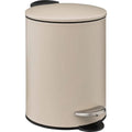 5Five pedaalemmer beige 3 L, metaal