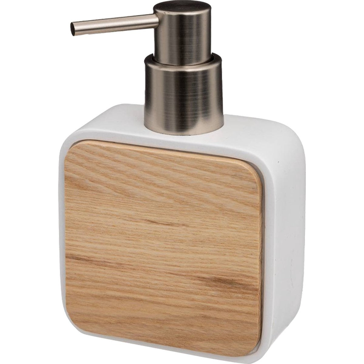 5Five zeeppompje wit met bamboe, 200 ml, 10 x 15 cm