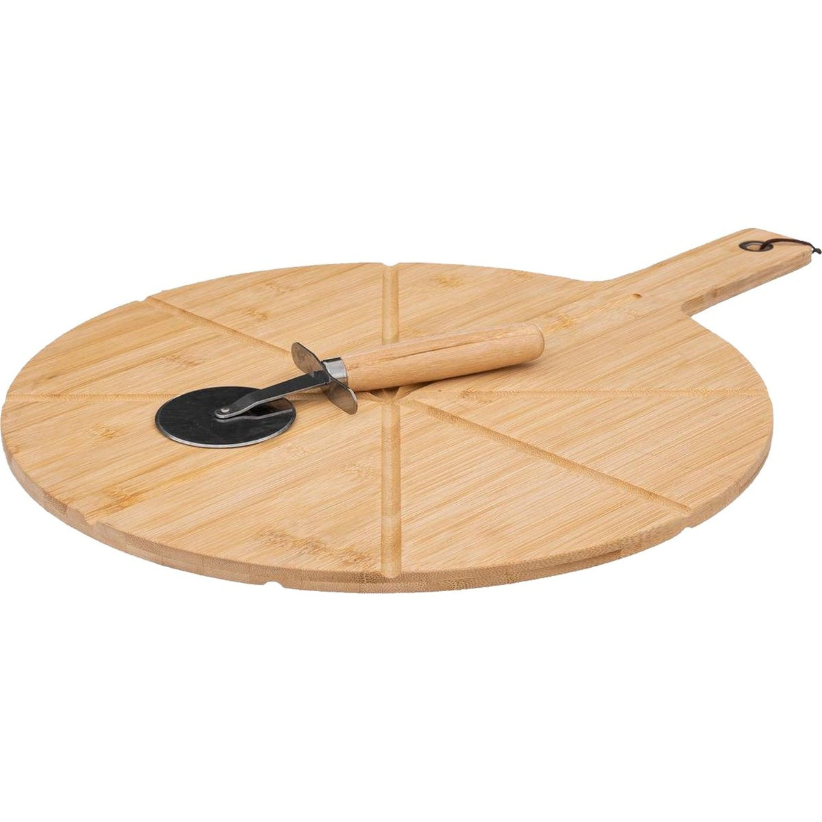 5Five pizzasnijplank met pizzames, hout, Ø 37 cm
