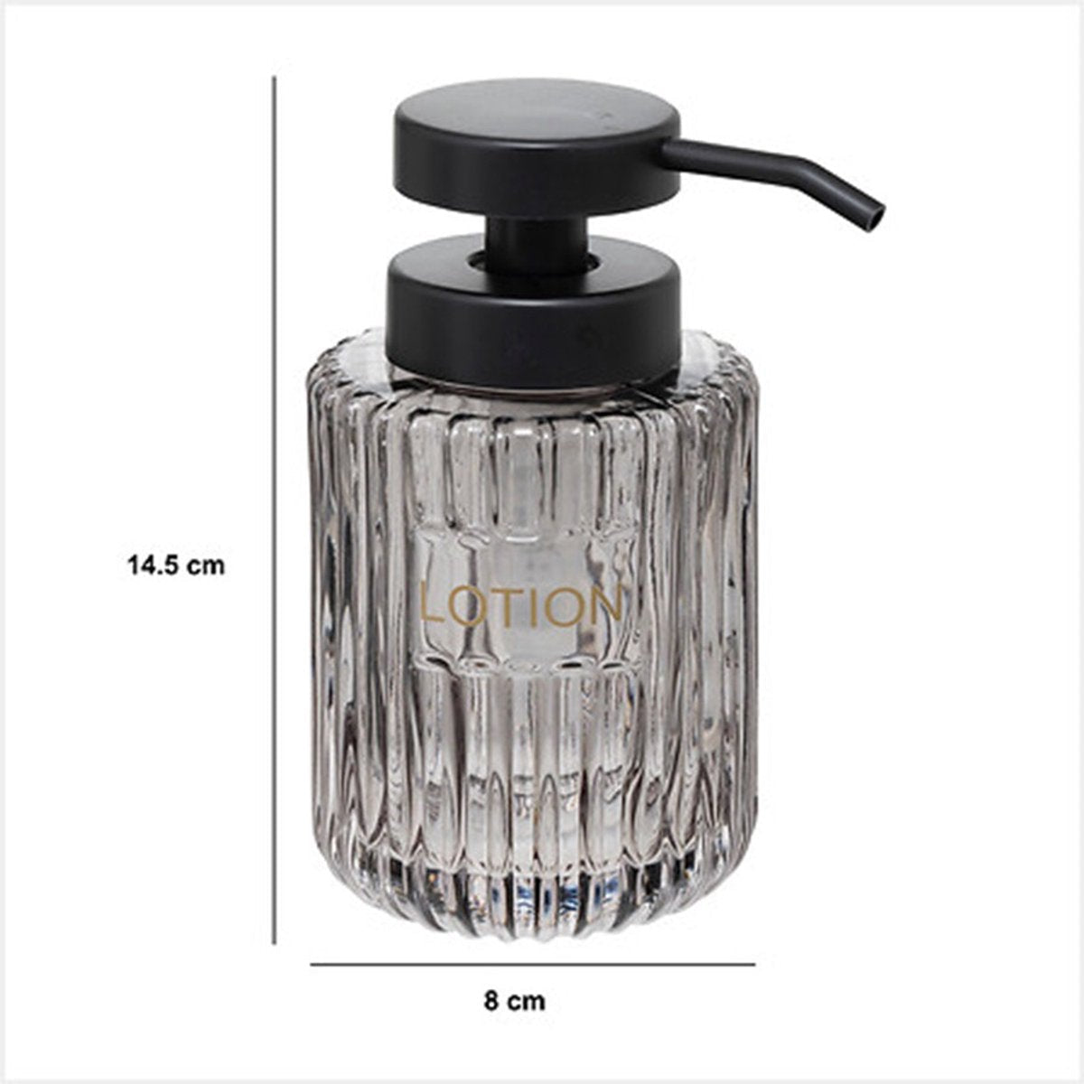 5Five zeeppomp Naples van glas, transparant grijs, 250 ml (4)