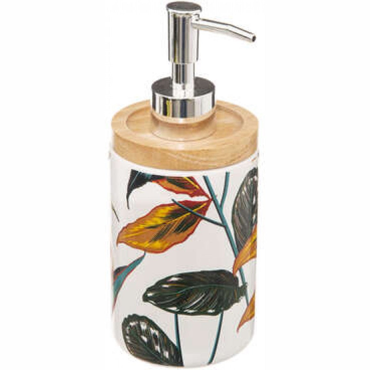 5Five Palawan zeeppompje 280 ml, wit en zilver, polyresin (4)