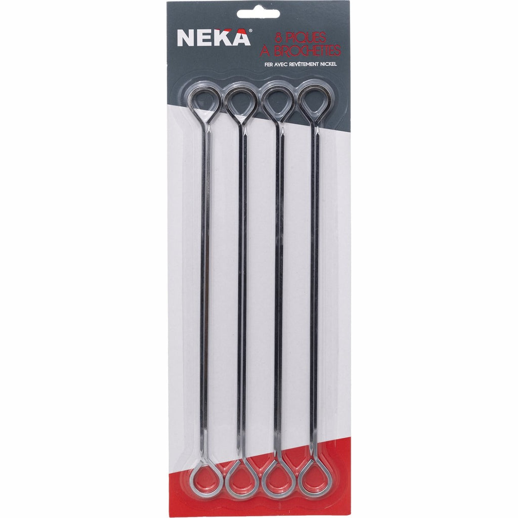 Neka bbq-spiezen van metaal, set van 8 (4)