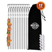 Neka bbq-spiezen van metaal, set van 8 (2)