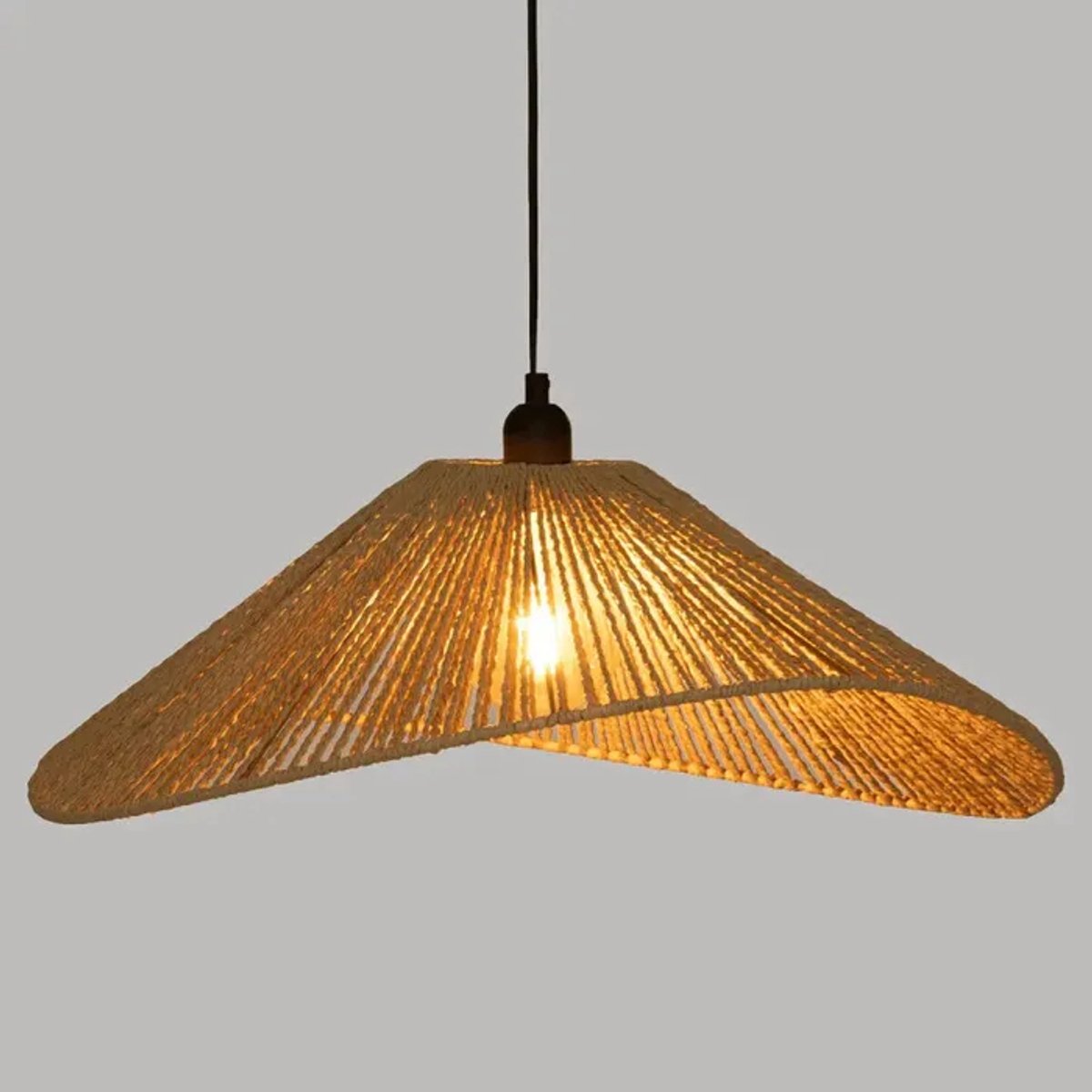 Atmosphera hanglamp Myha van touw, Ø 58 cm, naturel