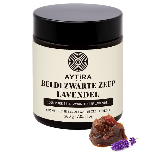 AYTIRA Beldi zwarte zeep met lavendel 200 g