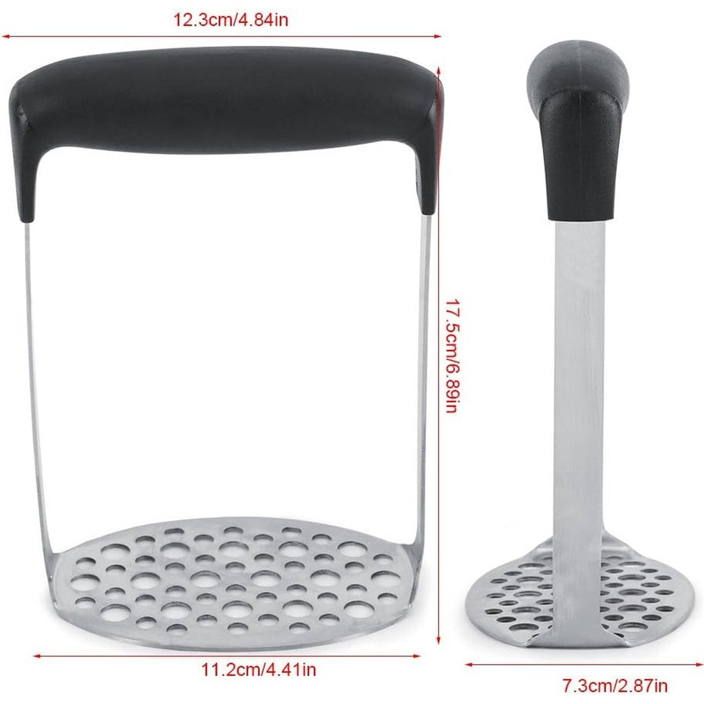 Kinghoff aardappelstamper van roestvrij staal, 6 mm en 9 mm (2)
