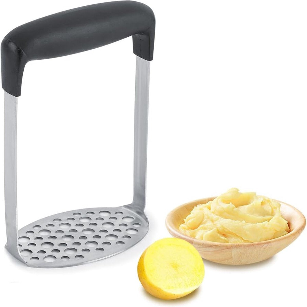 Kinghoff aardappelstamper van roestvrij staal, 6 mm en 9 mm (3)
