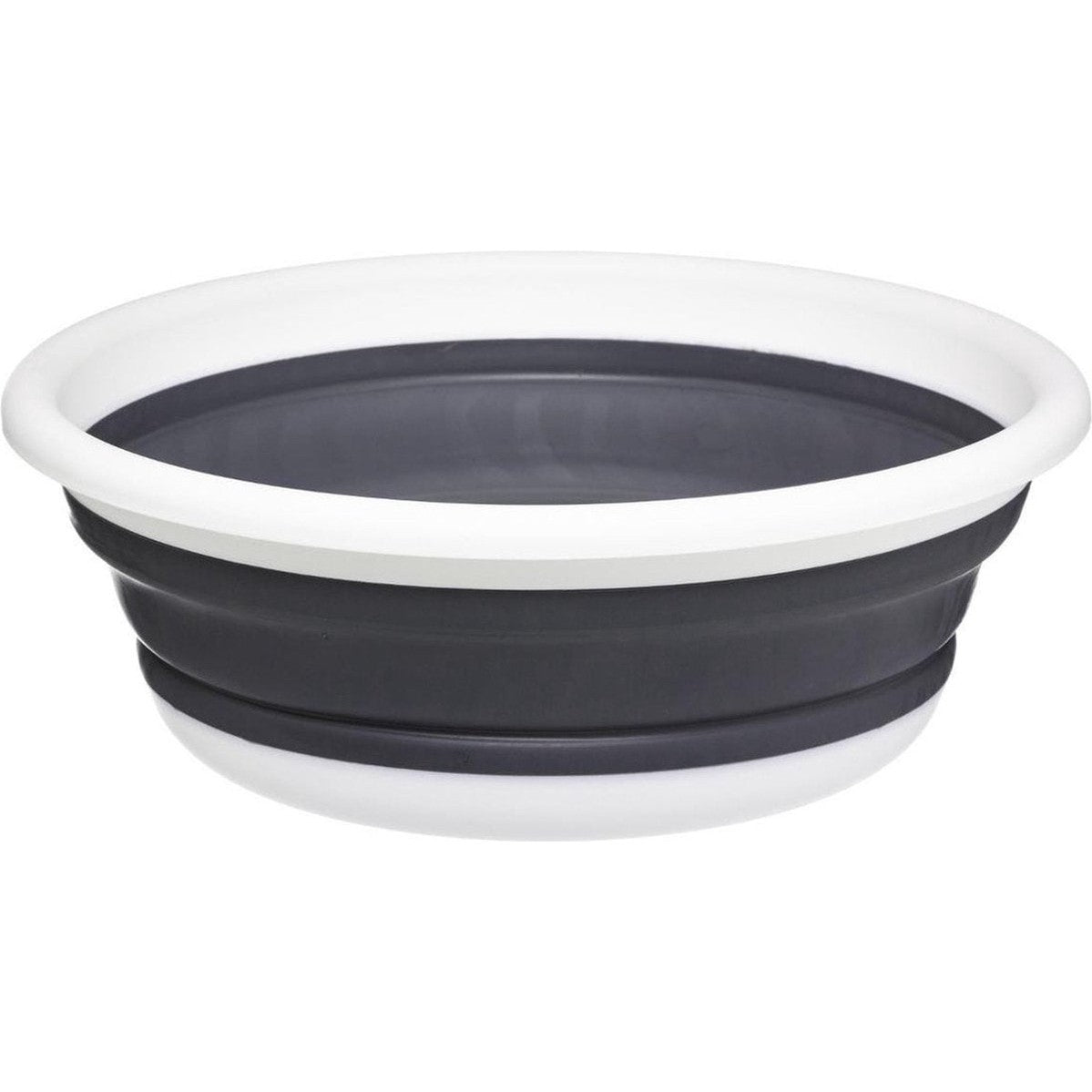 Opvouwbare afwasteil, wit en grijs, 8 L (Ø 37,5 cm)