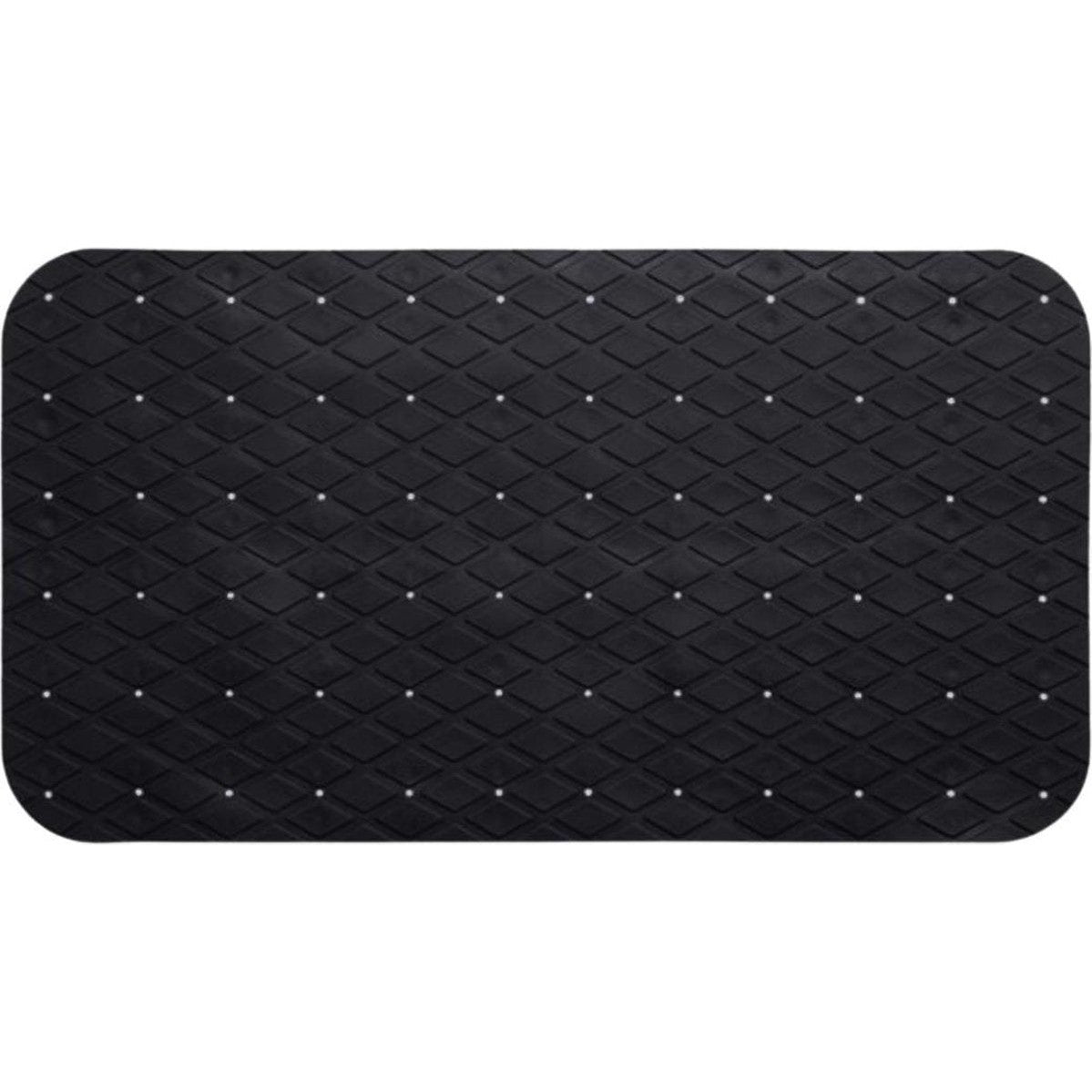 Antislip douchemat zwart, 69 x 39 cm