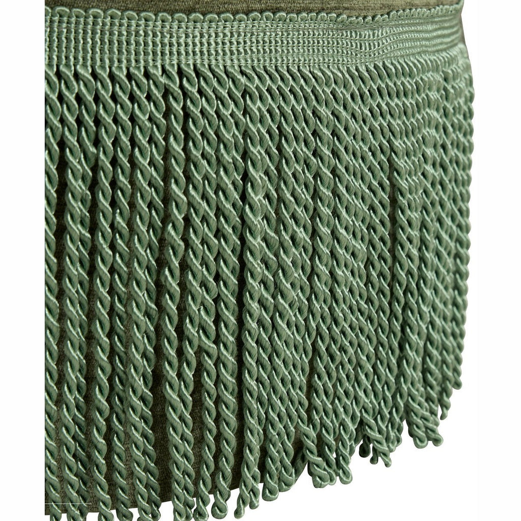 Atmosphera Alanya velvet poef, 38 x 38 cm, groen (4)