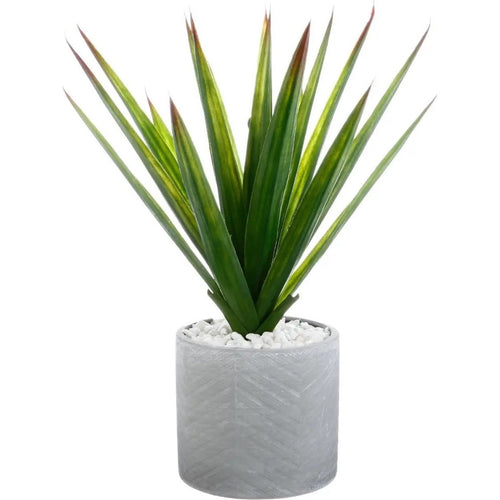 Atmosphera Aloe vera kunstplant in keramische pot, 47 cm