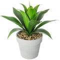 Atmosphera Aloe vera kunstplant in cementpot, 34 cm