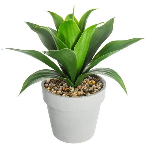 Atmosphera Aloe vera kunstplant in cementpot, 34 cm (2)