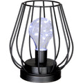 Atmosphera Art Deco tafellamp zwart, ijzerdraad, incl. lamp