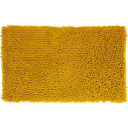 Atmosphera badmat met extra dikke noppen, mosterdgeel, 50 x 80 cm