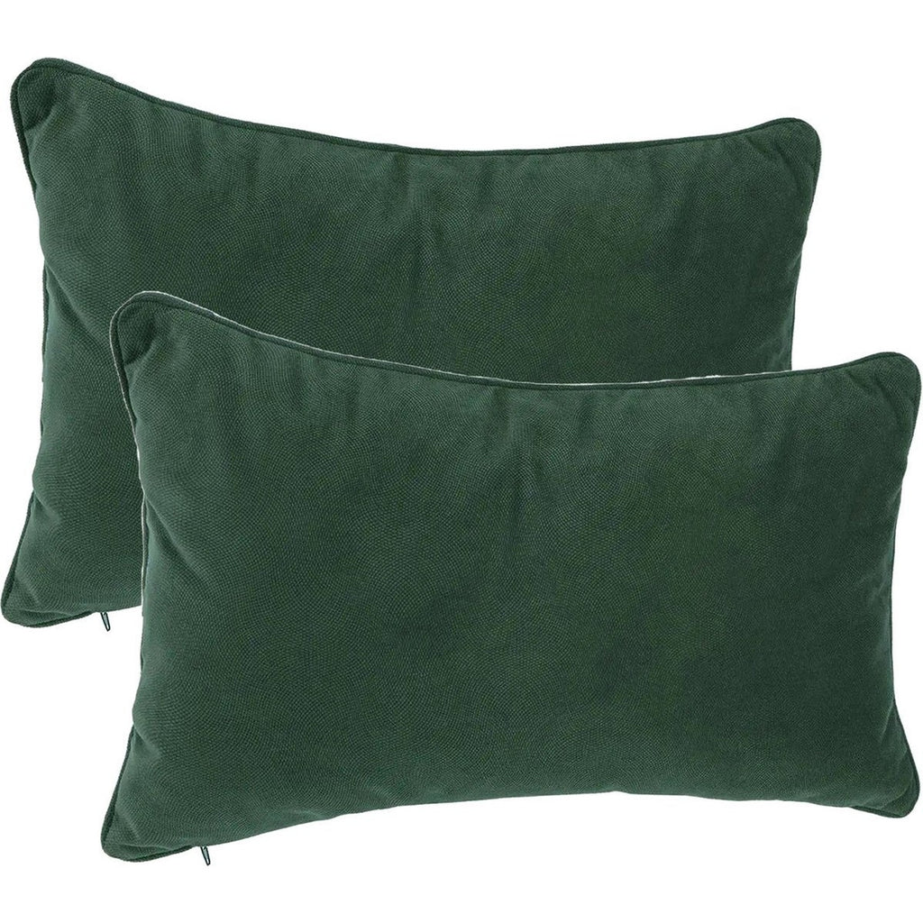 Atmosphera sierkussens Sophia, donkergroen, set van 2, 30 x 50 cm