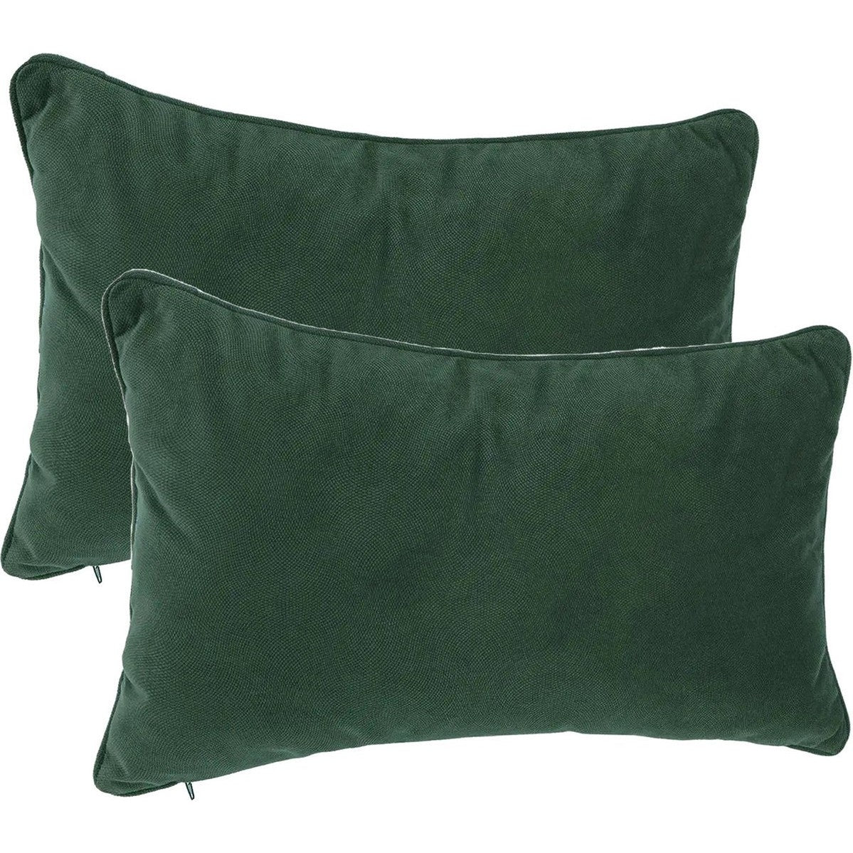 Atmosphera sierkussens Sophia, donkergroen, set van 2, 30 x 50 cm