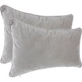 Atmosphera sierkussens Sophia zilvergrijs, set van 2, 30 x 50 cm