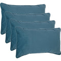 Atmosphera sierkussens Sophia, blauw, set van 4, 30 x 50 cm