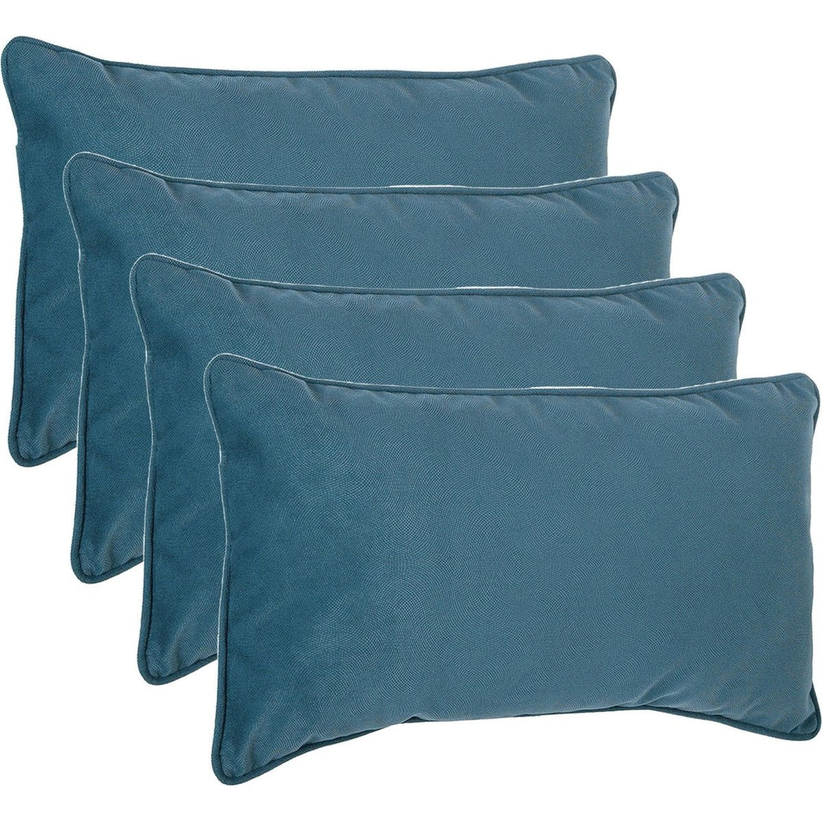 Atmosphera sierkussens Sophia, blauw, set van 4, 30 x 50 cm
