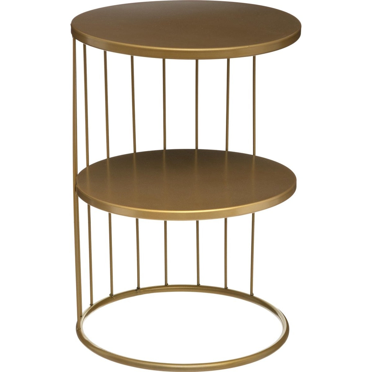 Atmosphera salontafel Kobu, goud metaal, rond