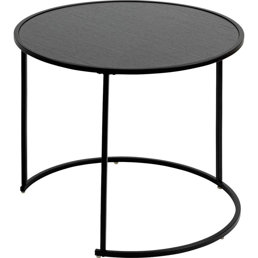 Atmosphera Noah bijzettafels, zwart, set van 3 (6)