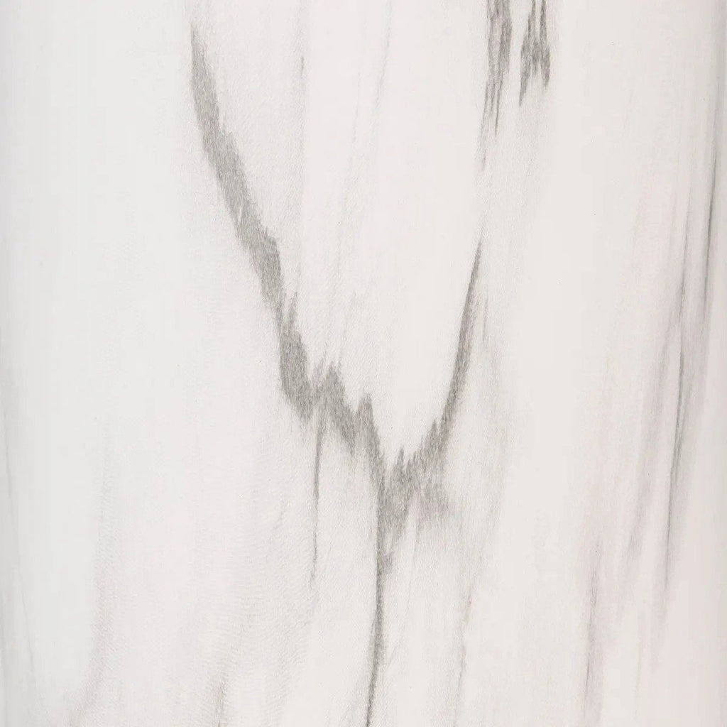 Atmosphera vaas Athens van keramiek, mat marmerwit, Ø 12 x 30 cm (2)