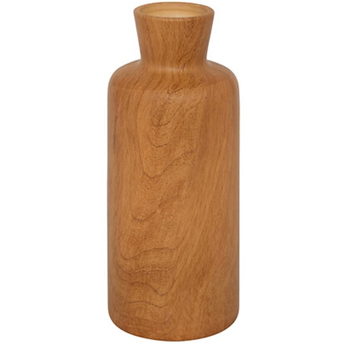 Atmosphera vaas Botanic keramiek, houtlook bruin, Ø 12 x 30 cm