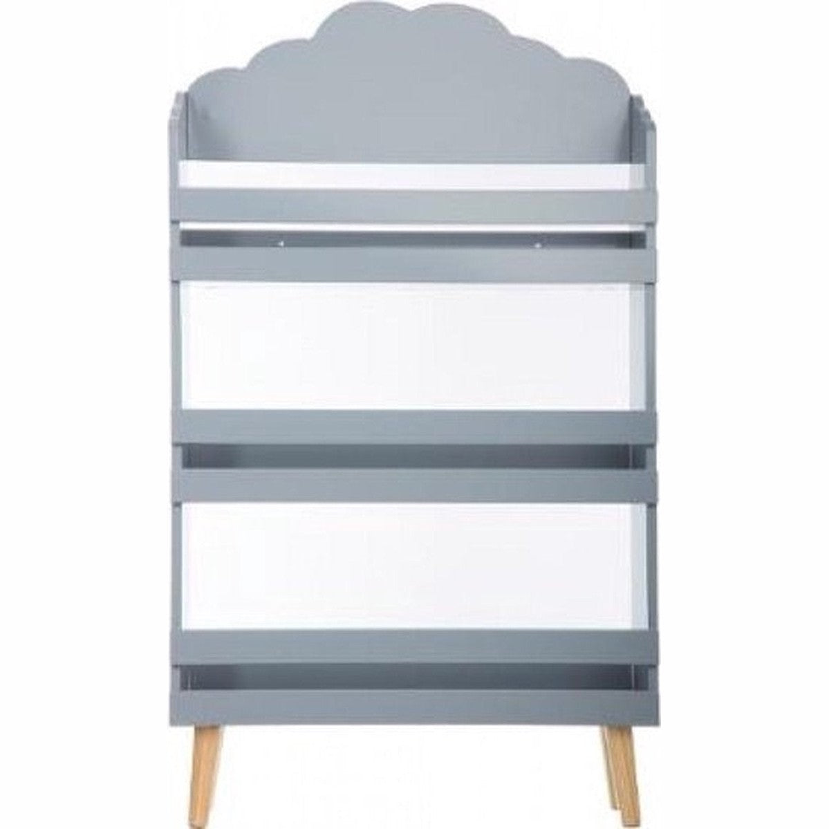 Atmosphera Kids boekenkast met wolken, grijs (2)