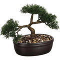 Atmosphera bonsai kunstplant in keramische pot, 23 cm
