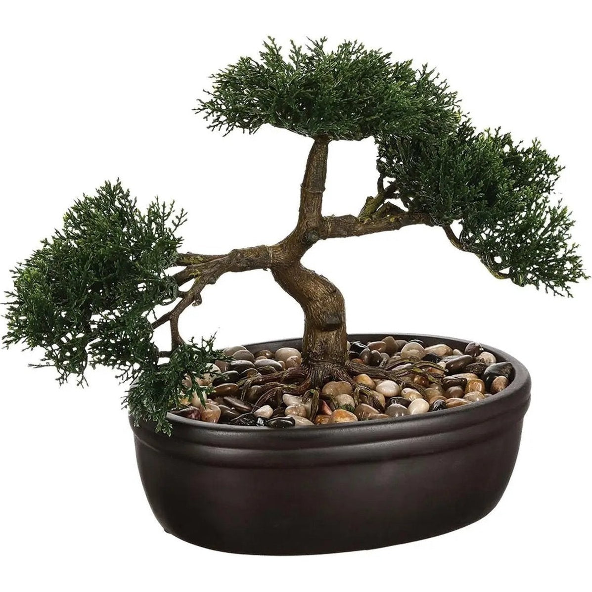 Atmosphera bonsai kunstplant in keramische pot, 23 cm