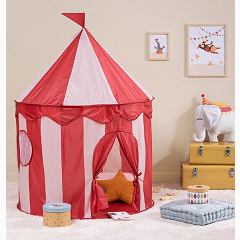 Atmosphera Circus speeltent, 100 x 135 cm, rood en wit (6)