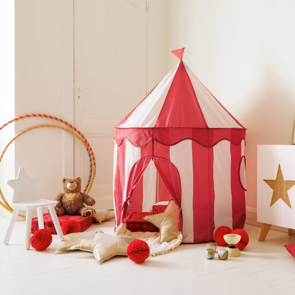 Atmosphera Circus speeltent, 100 x 135 cm, rood en wit (4)