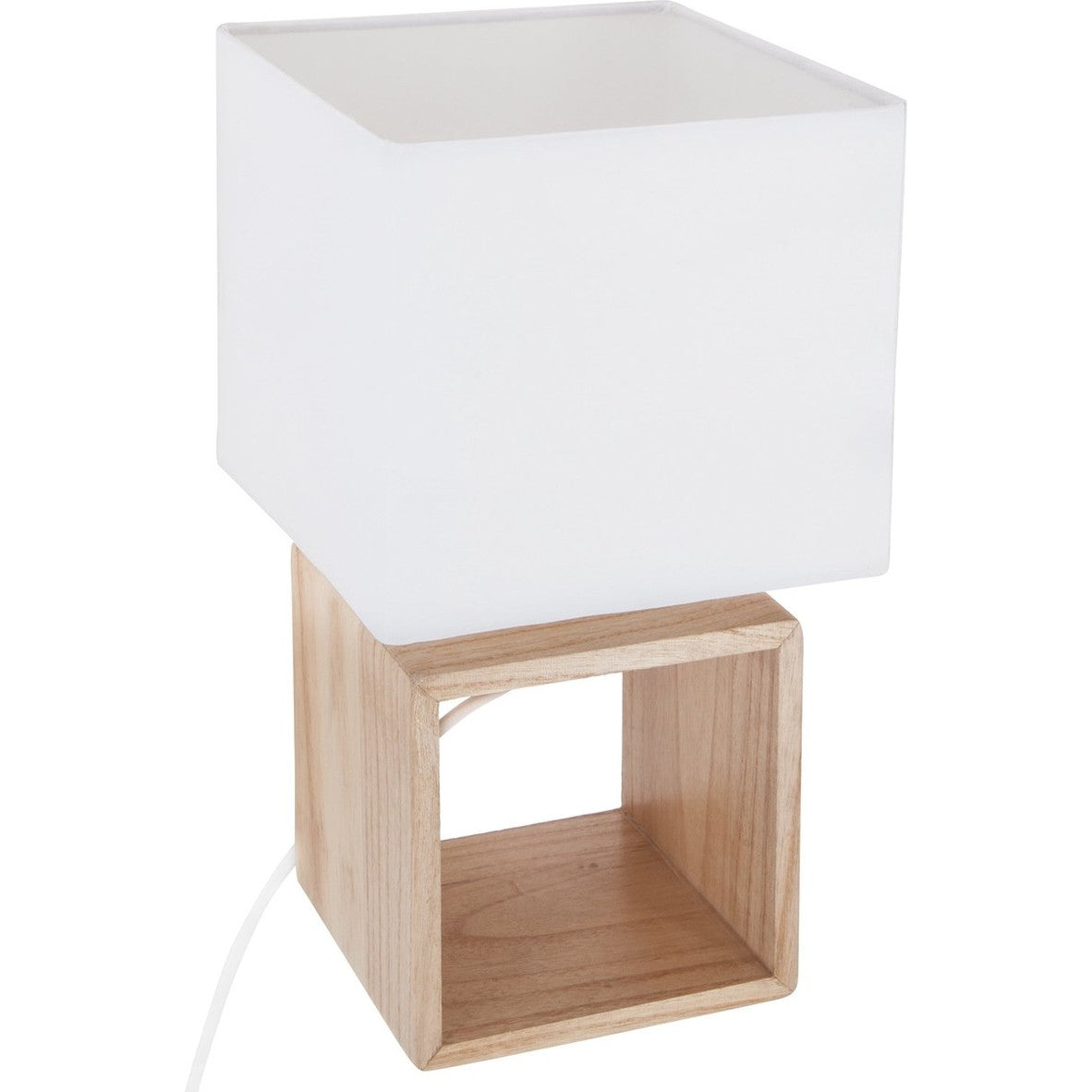 Atmosphera decoratieve tafellamp Scandinavische stijl, hout, E14