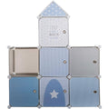 Atmosphera Kids opbergkast kasteel, blauw