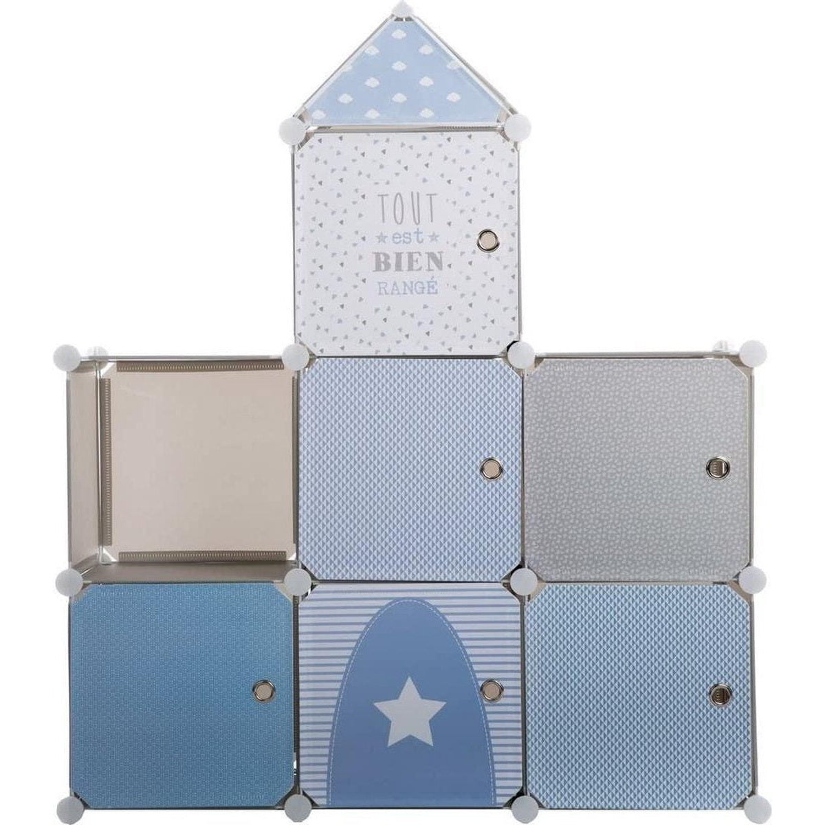 Atmosphera Kids opbergkast kasteel, blauw