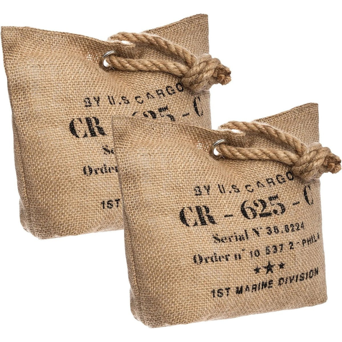 Atmosphera deurstoppers Lofty van jute, set van 2, 1 kg
