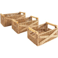 Atmosphera Eugène opbergmanden, beige, set van 3