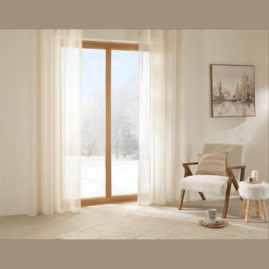 Atmosphera Fred bedrukt gordijn 140 x 240 cm, beige