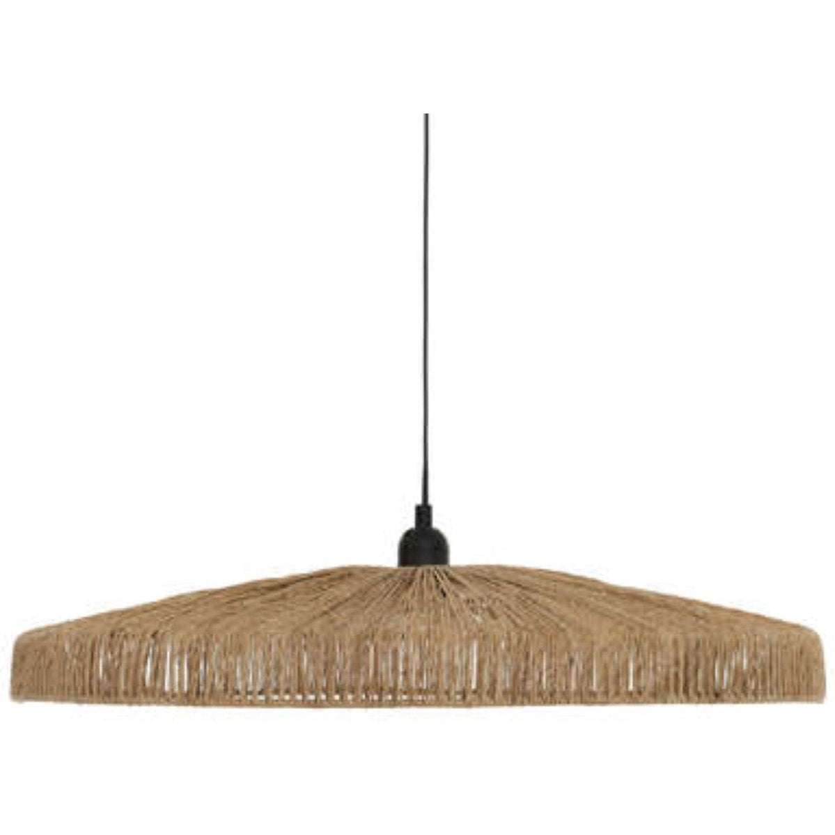 Atmosphera hanglamp Bellamy van jute, bruin, Ø 58 cm